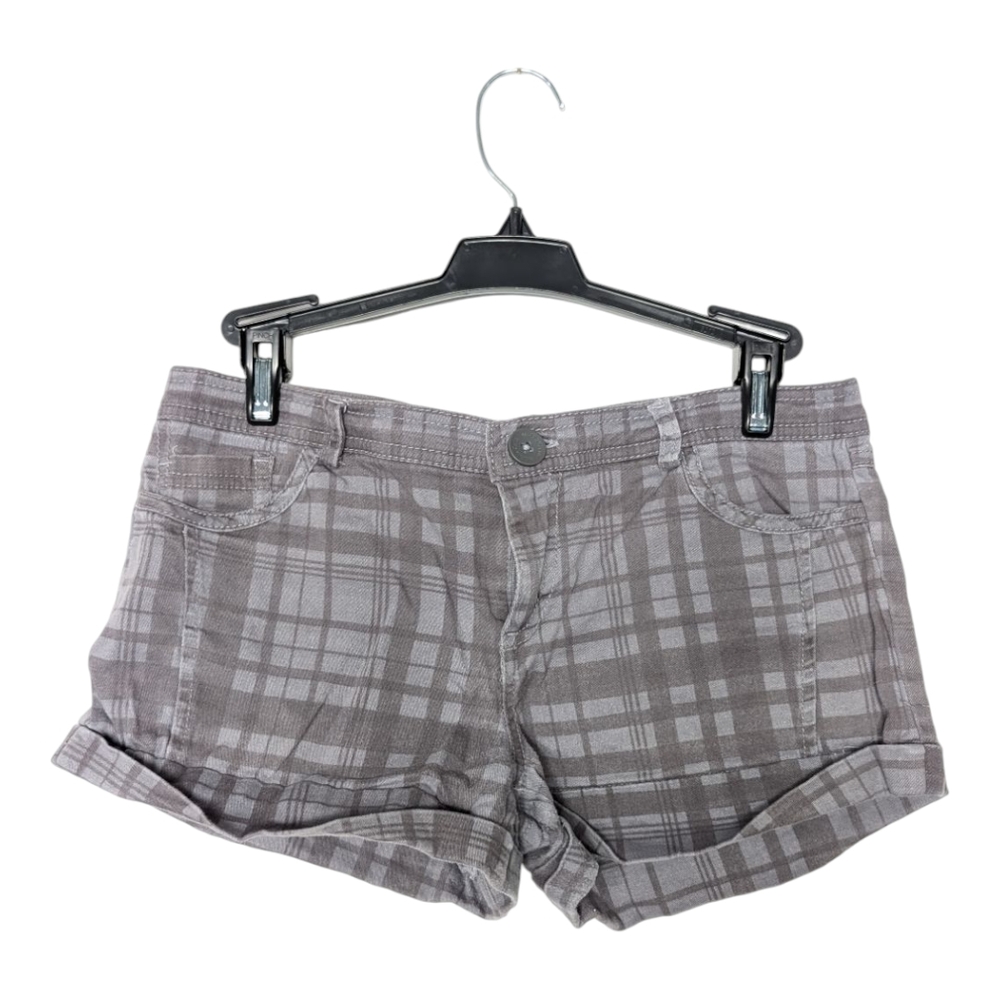 Plaid Gray Women's Shorts
